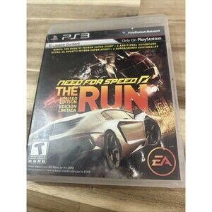 EA Need for Speed The Run Limited Edition PS3 OS Black Racing‎ Video Game